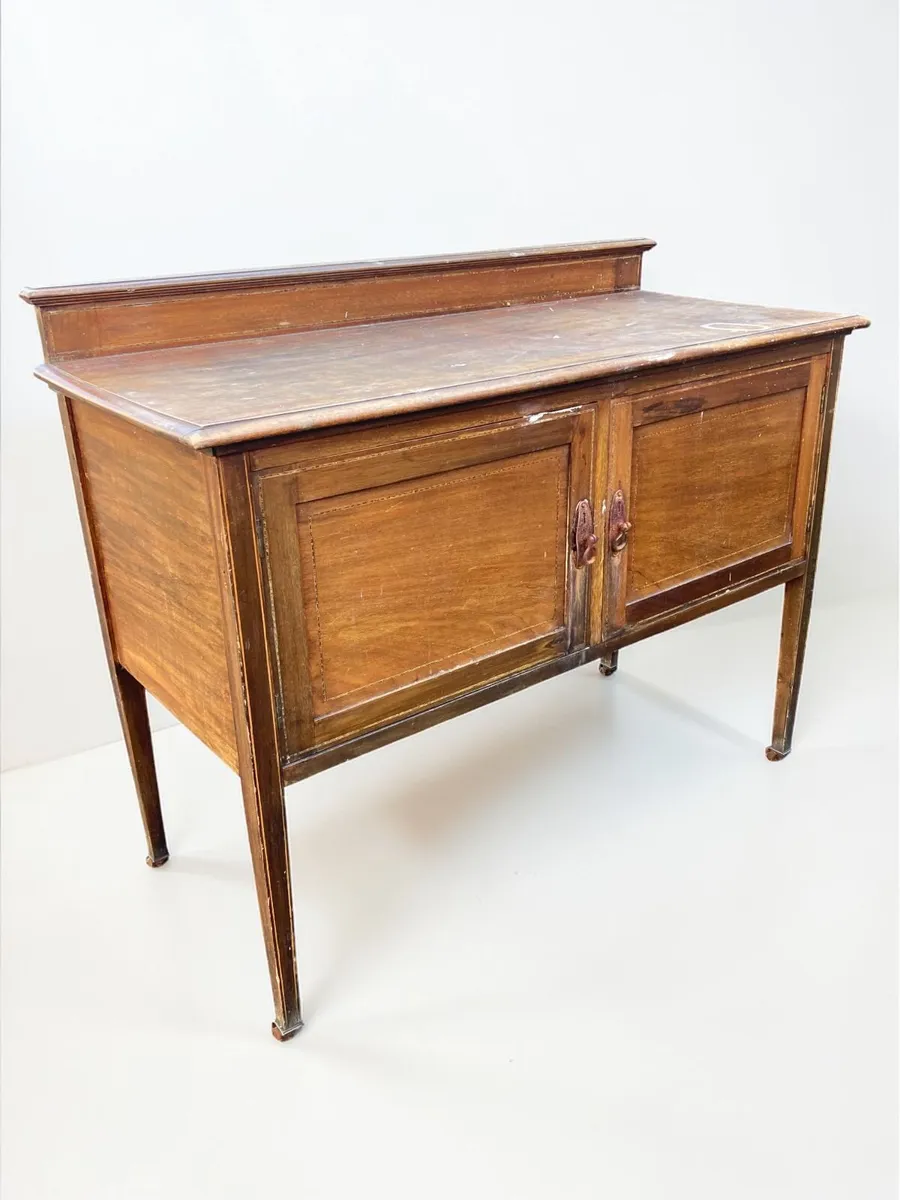 Antique Wash Stand - String Inlay - Image 3