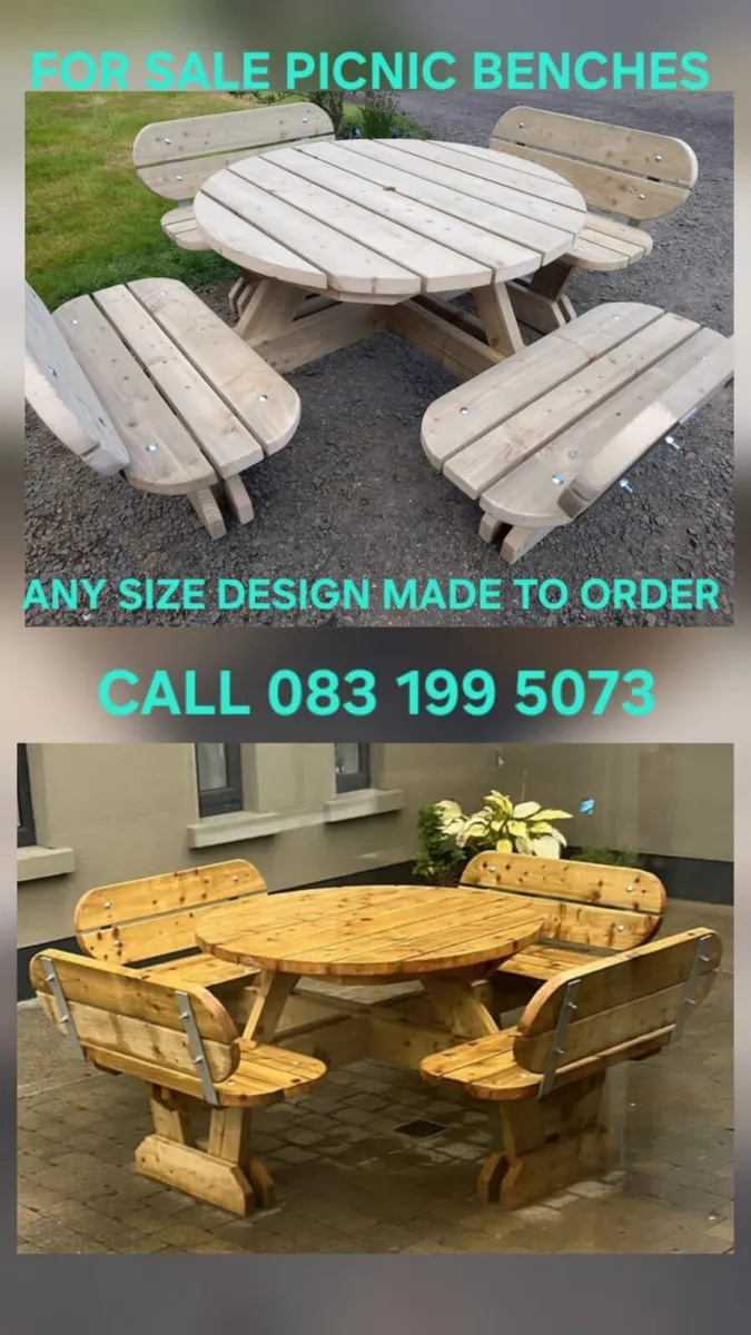 PICNIC BENCHES FOR SALE - Image 1