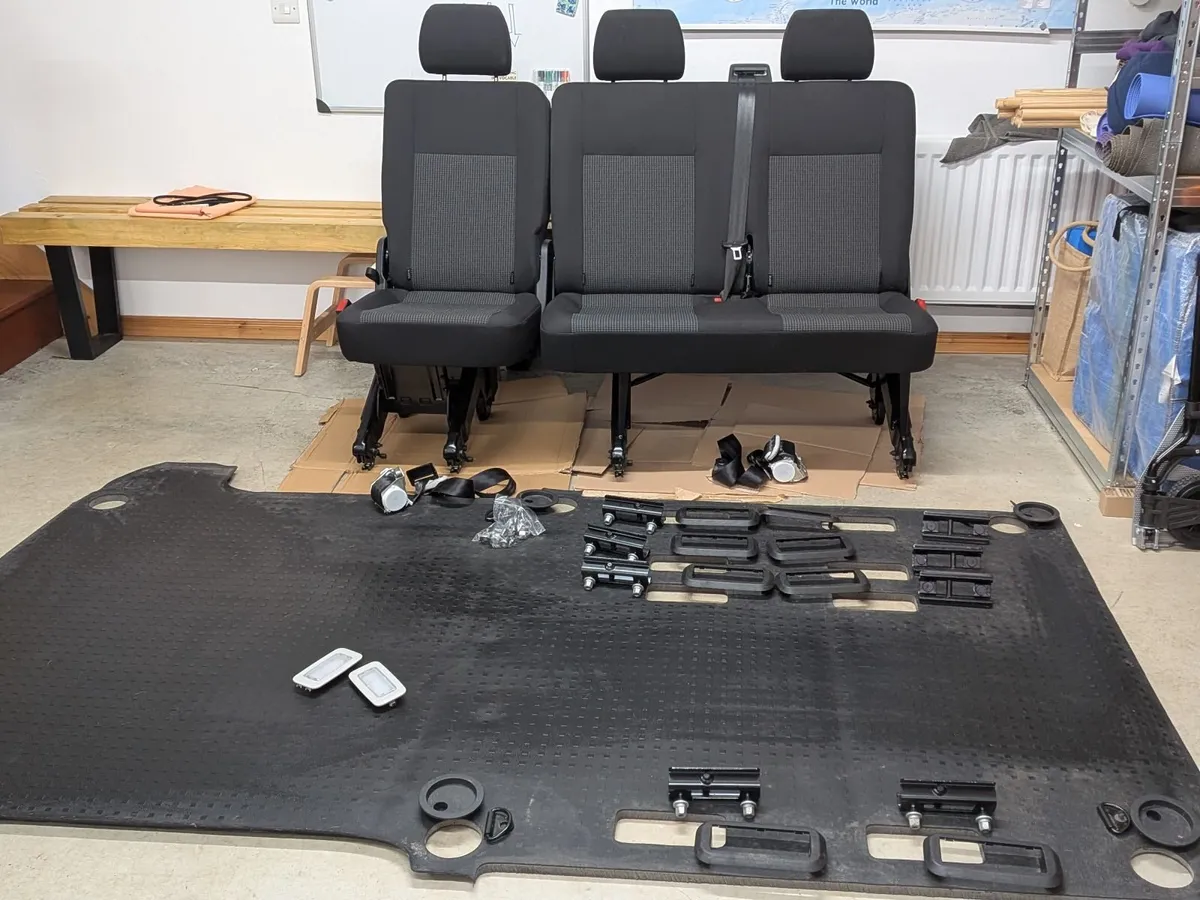 VW Transporter t6.1  rear seats and floormat - Image 1