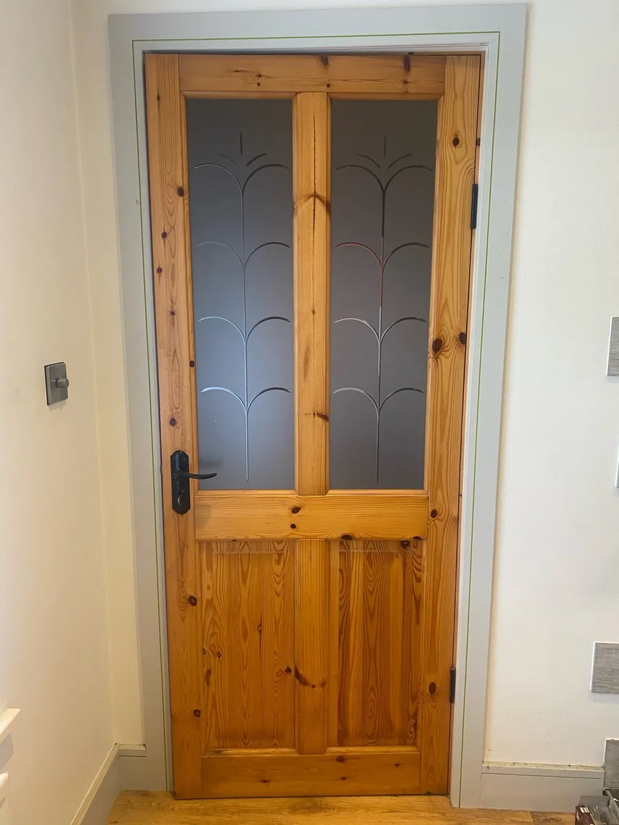 Glass panel doors 32” by 80” - Image 4