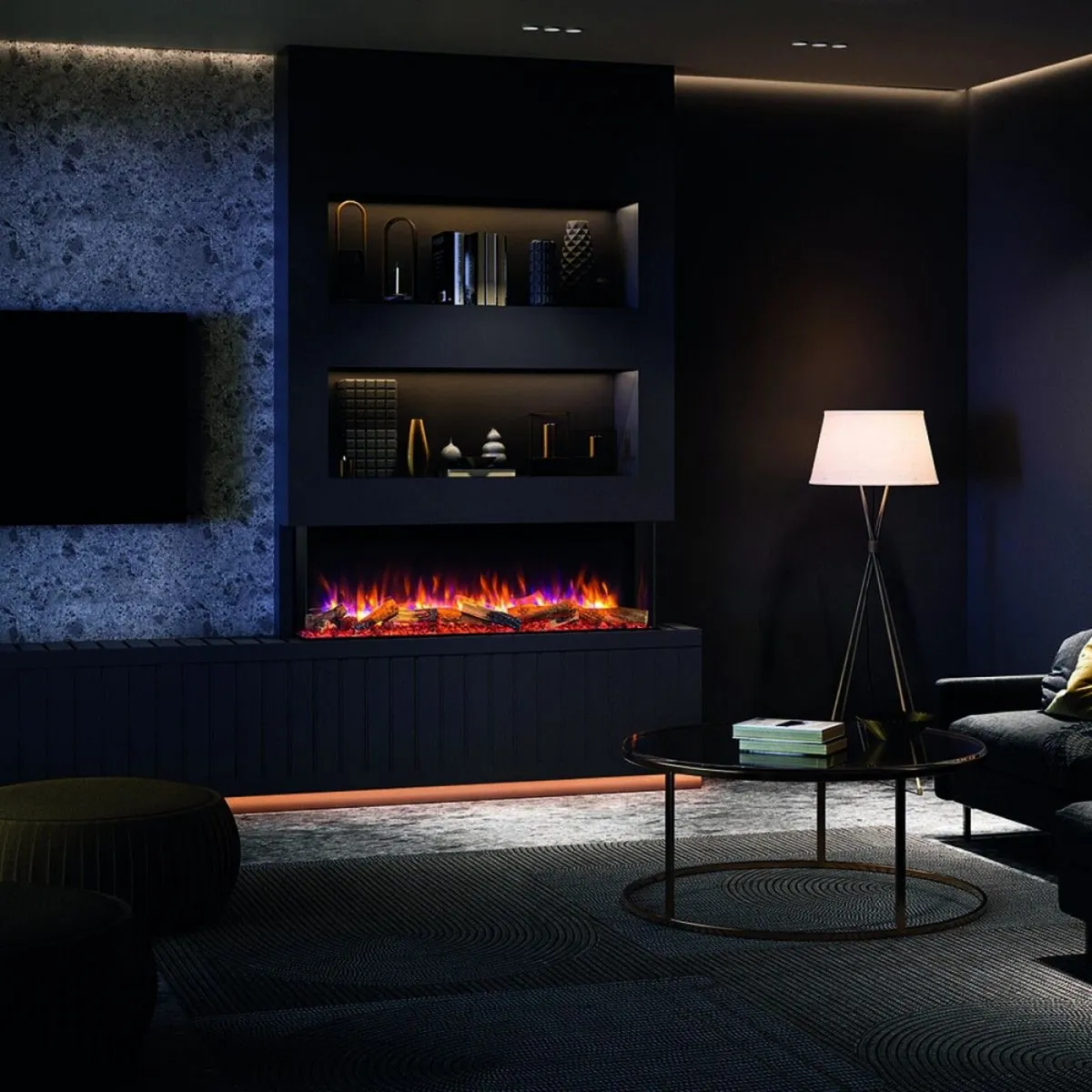 Gazco eReflex 150RW - 3-sided electric fire - Image 1