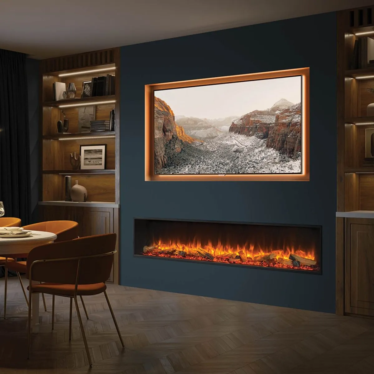 Gazco eReflex 195RW - 3 sided inset electric fire - Image 3