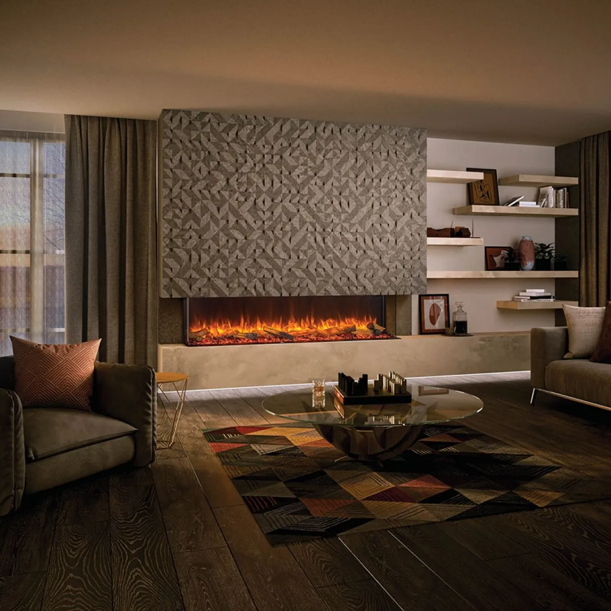 Gazco eReflex 195RW - 3 sided inset electric fire - Image 4