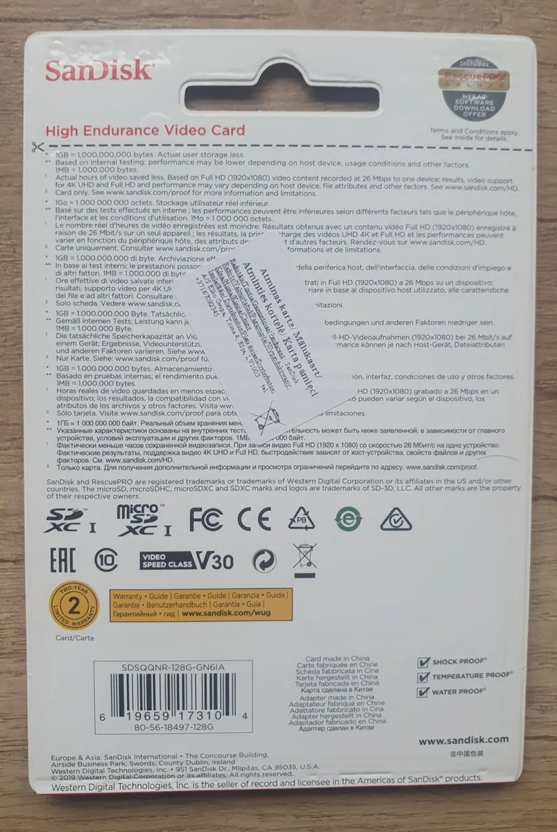 SanDisk 128GB High Endurance microSD - Image 2