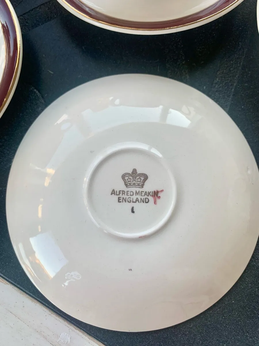 Vintage Alfred Meakin 15pc ceramic tea/coffee set - Image 3