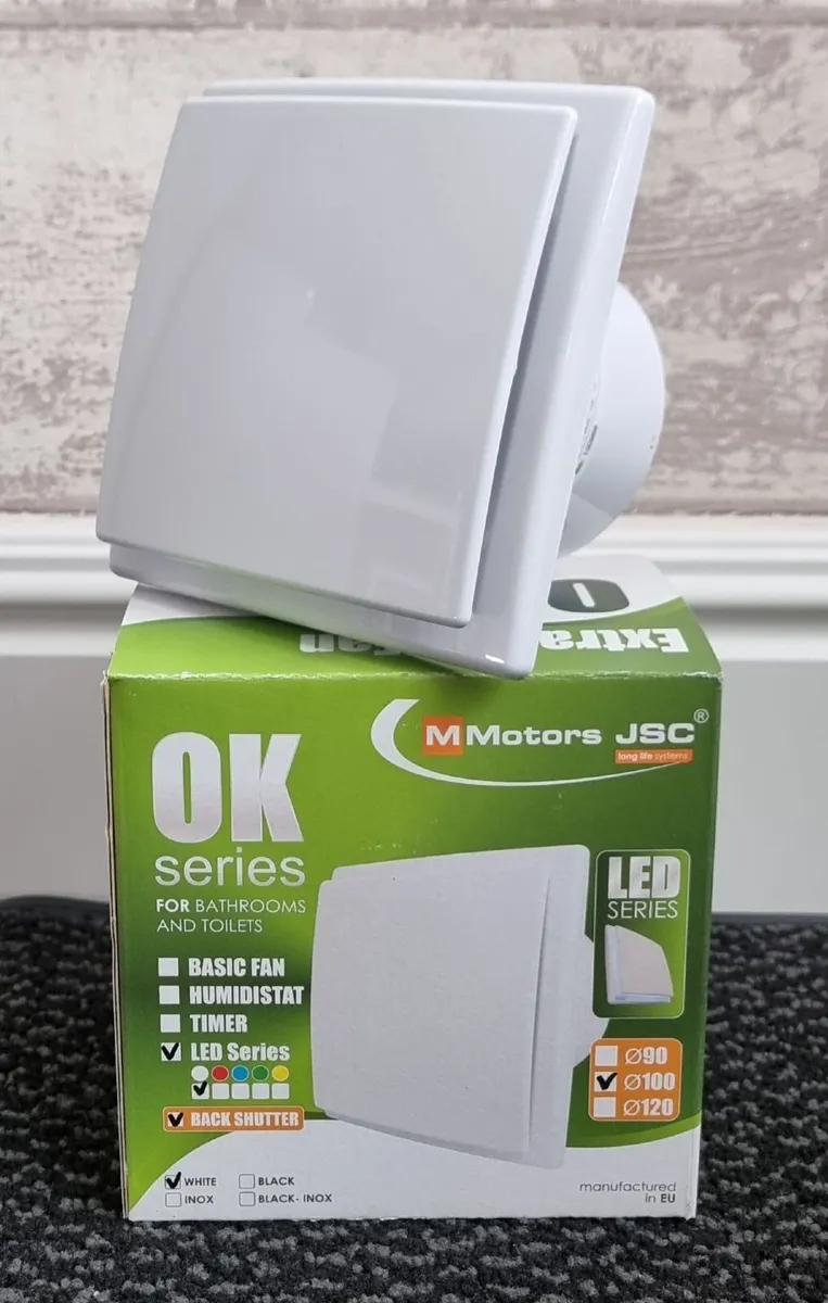 Bathroom Extractor Fan with LED Light - Image 3