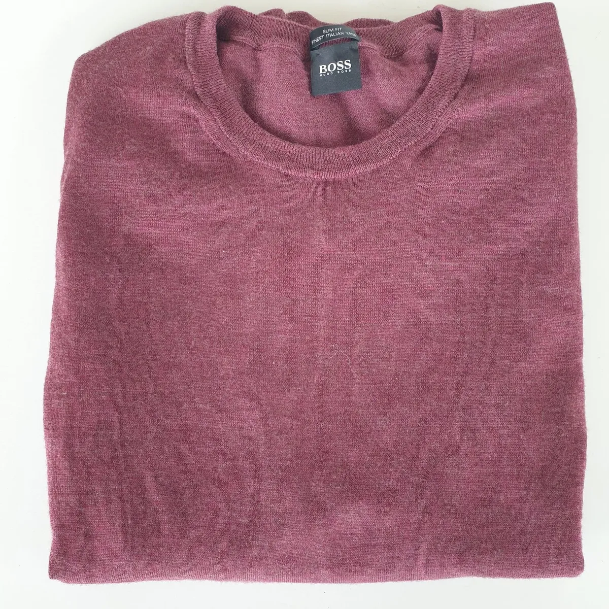 Hugo Boss italian wool slim fit sweater size 10 - Image 1