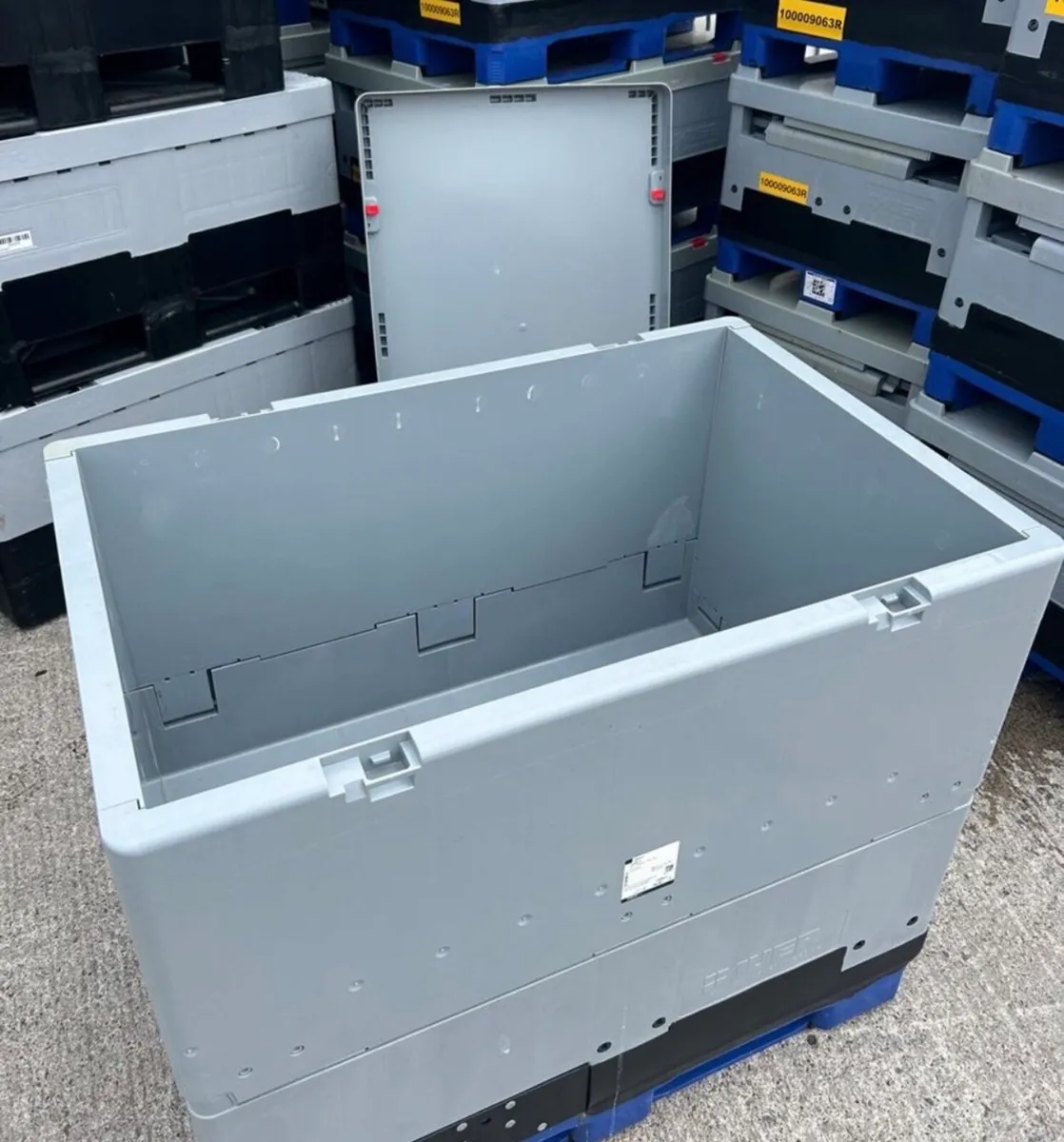 Collapsible pallet storage boxes ( Dolav style ) - Image 1