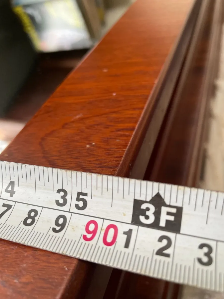 Huge Vintage 4ft x 3ft Mirror in oak frame - Image 3