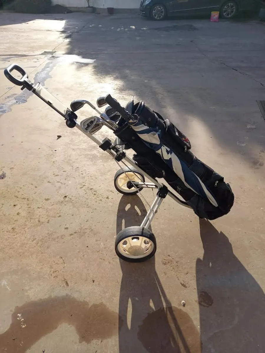 Golf Clubs and Trolley - Image 2