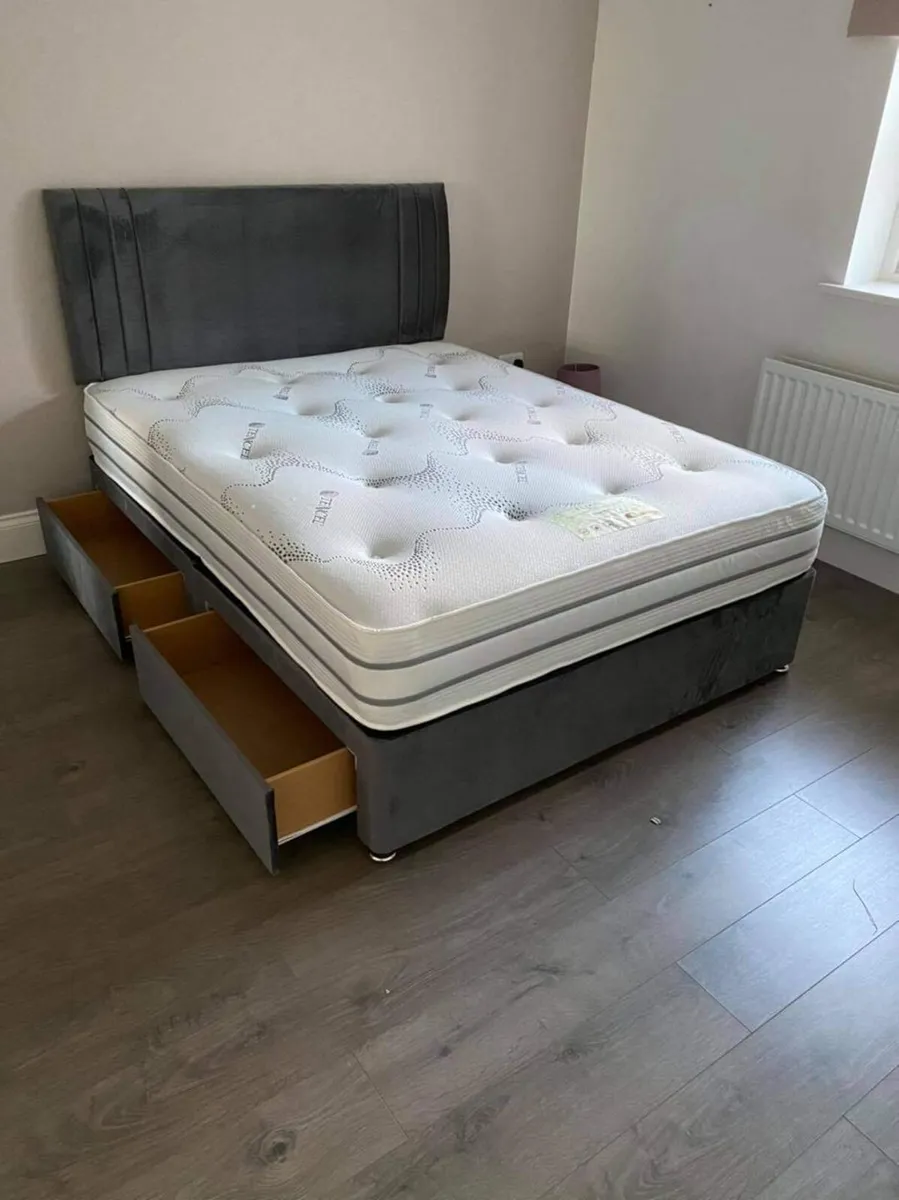 New 4FT6 Double Divan Beds - Image 3