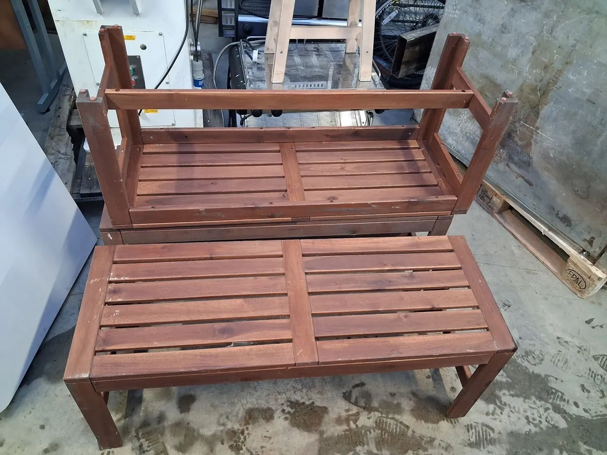 Online Auction Of A  Wooden Benches & More! - Image 1