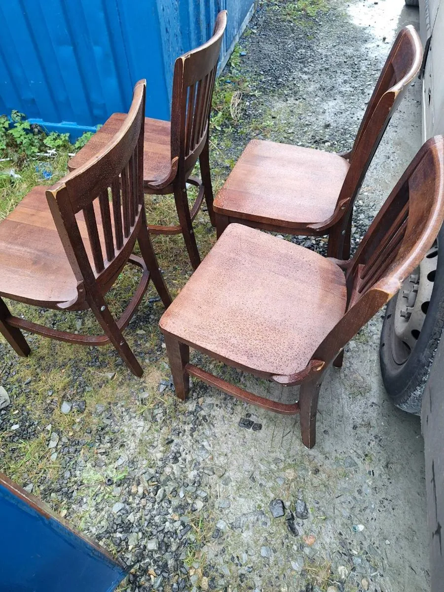 Wooden chairs (DELIVERY) - Image 4