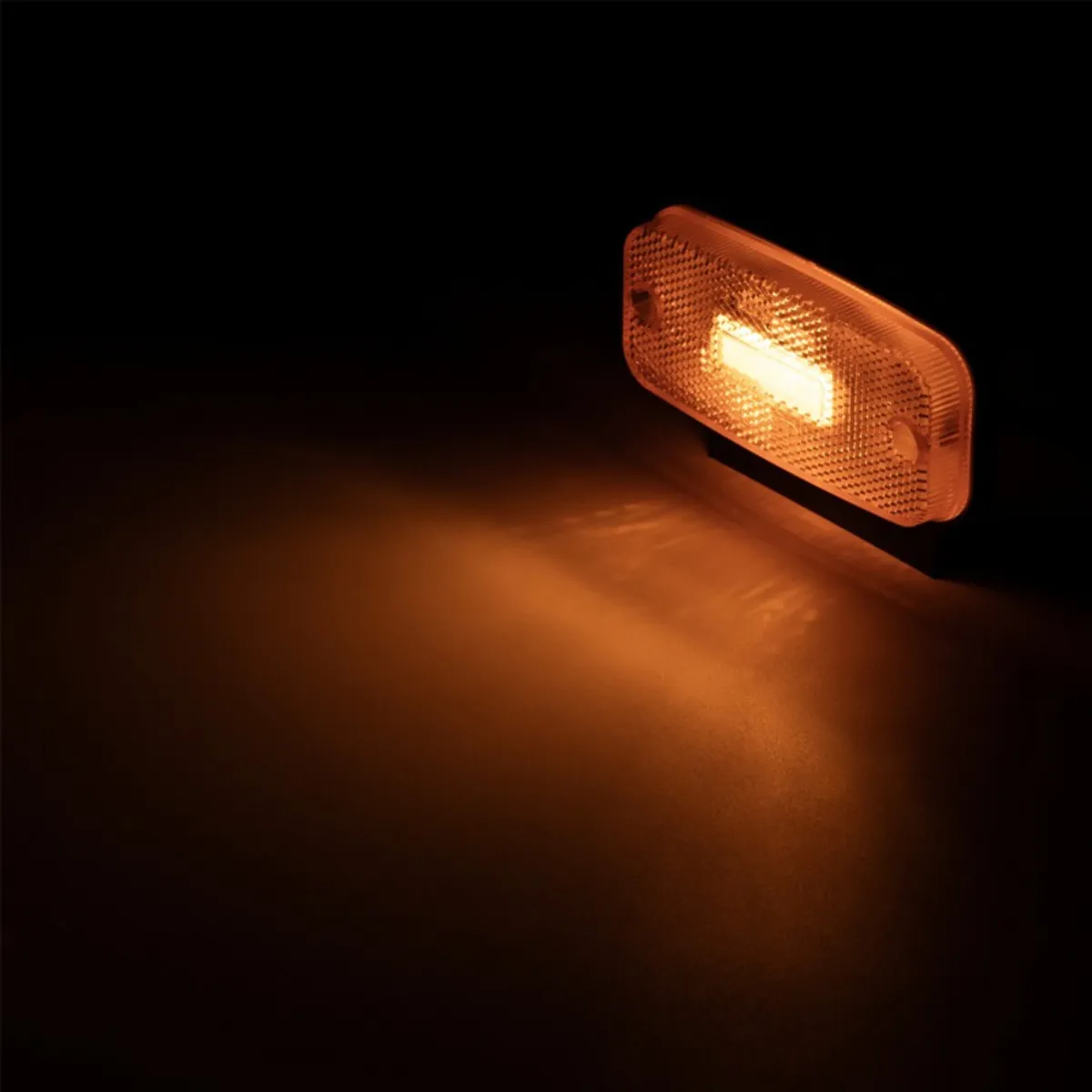 LED Side Marker Lamp – 12/24V Amber W/ Hanger - Image 2