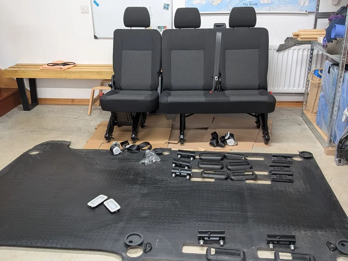 VW Transporter t6.1  rear seats and floormat - Image 2