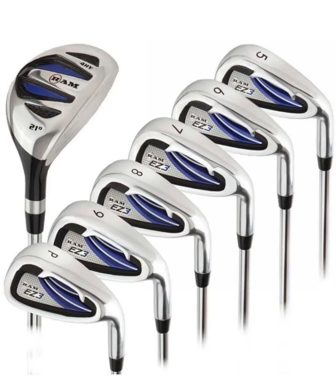 Ram Golf EZ3 Mens Irons Set 5-PW & Hybrid NEW - Image 1