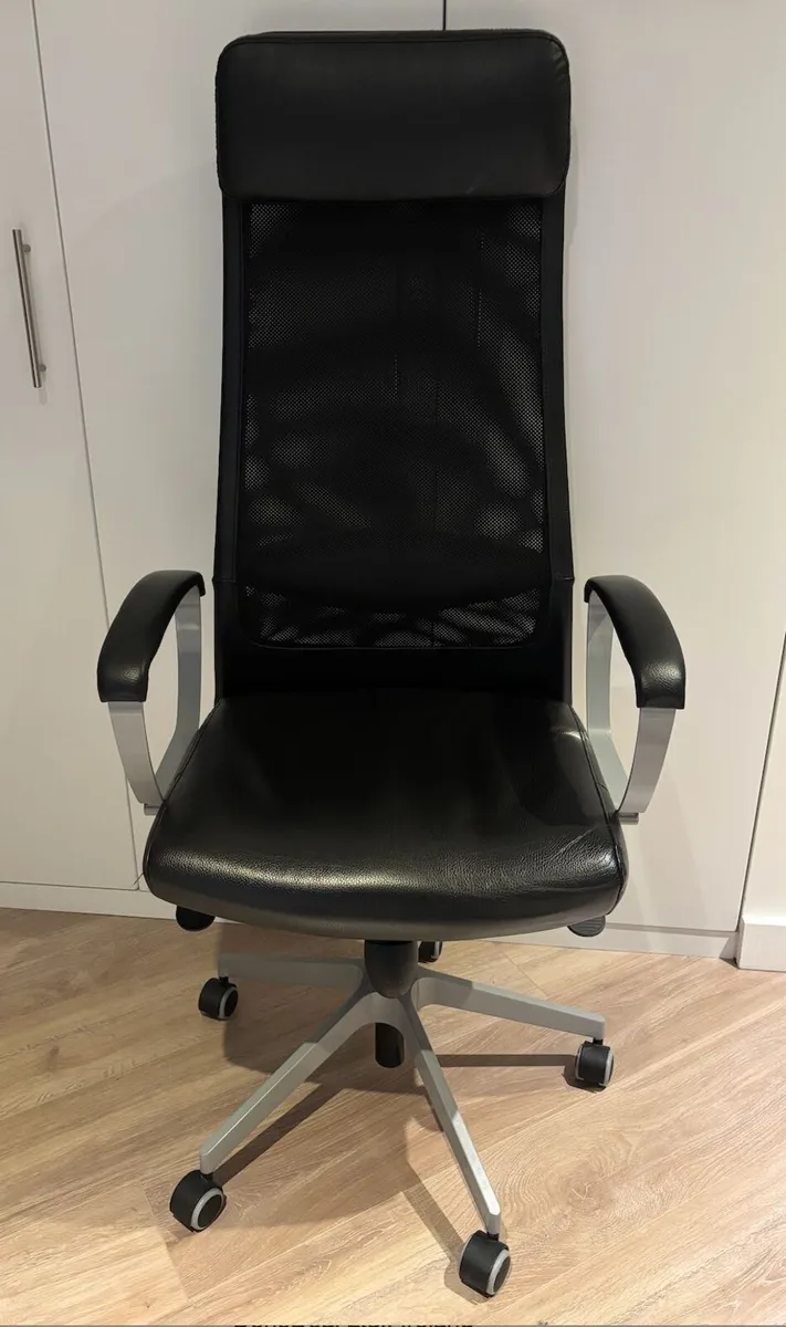 IKEA Markus Office Chair – Black Leather – €60 - Image 1