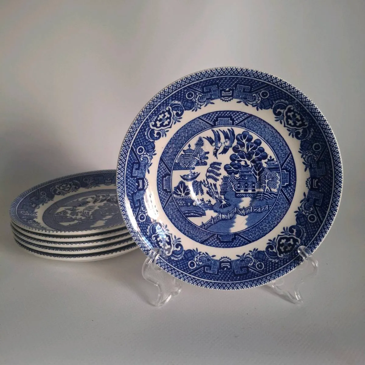 Myott Old Willow Saucers - Image 1