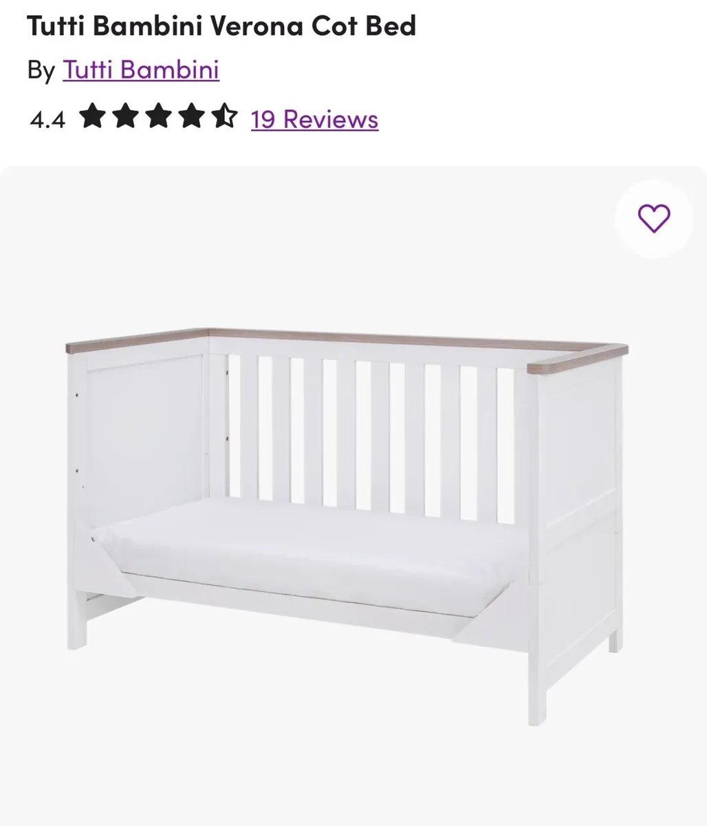 Tutti Bambini Verona Cot Bed RRP €430 - Image 3