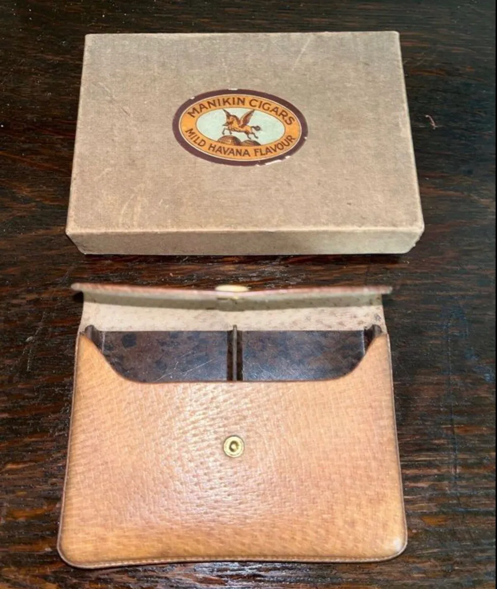 Vintage cigar case in original box - Image 3