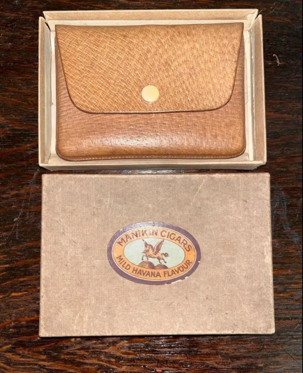 Vintage cigar case in original box - Image 1