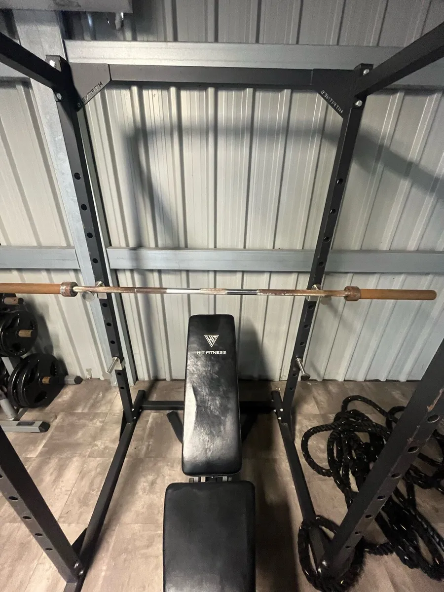 Gym equipment (rack, multi gym, bike, weights,) - Image 3