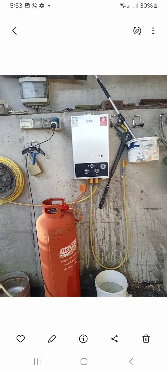 Gas water heater/ hot water on your farm