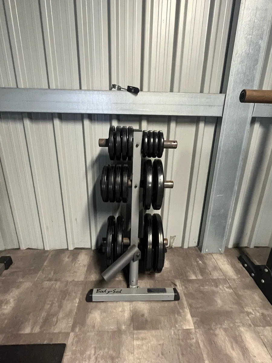 Gym equipment (rack, multi gym, bike, weights,) - Image 4