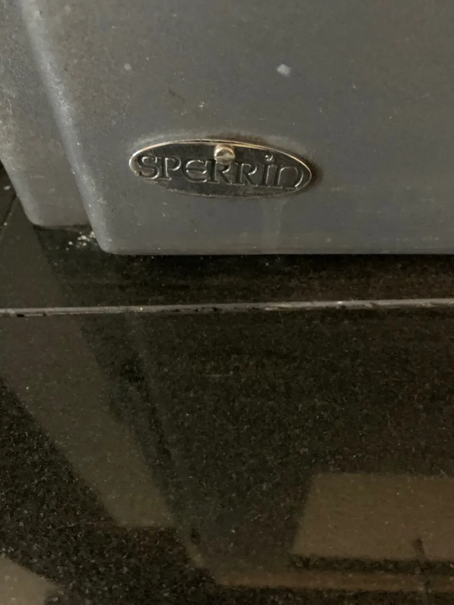 Black Granite Fireplace with Inset Stove & Mirror - Image 4