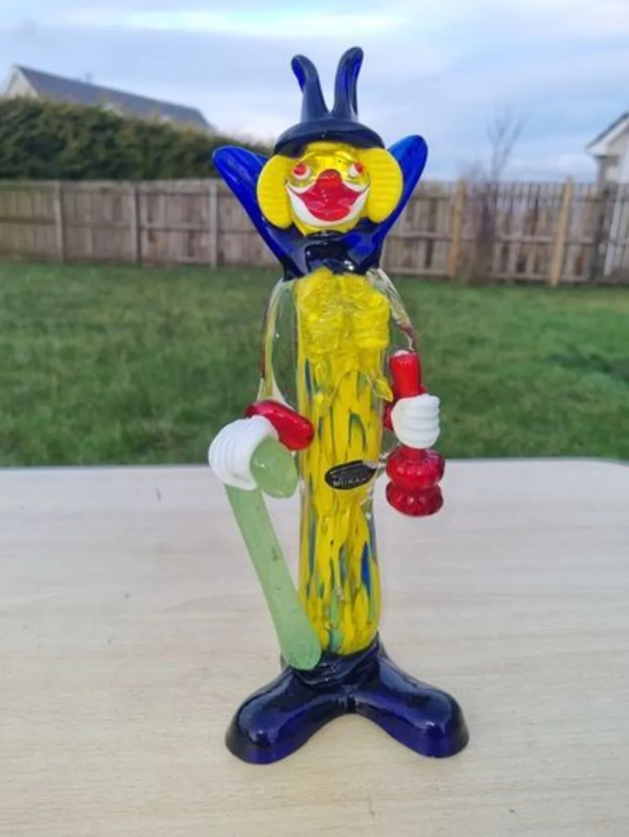 Murano glass clown figurine - Image 1