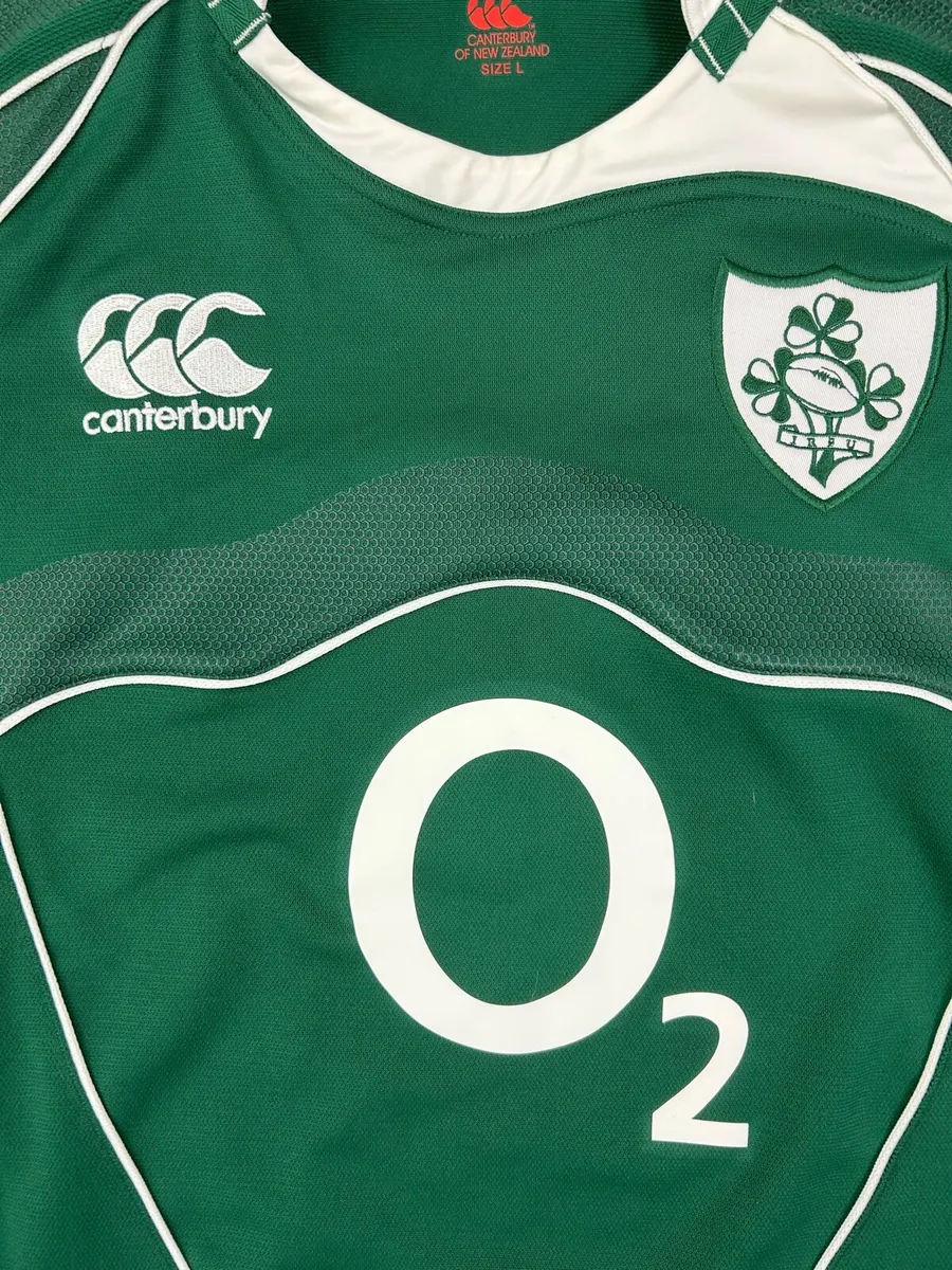 Vintage 2007 Canterbury Ireland Rugby Pro Jersey L - Image 3