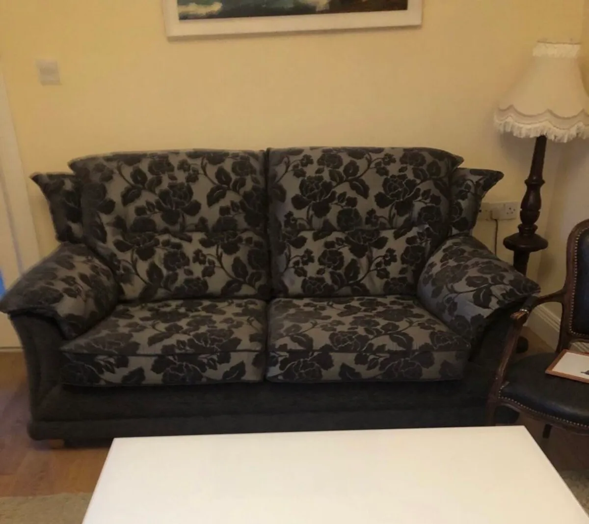 Grey sofa and two armchairs excellent condition - Image 1