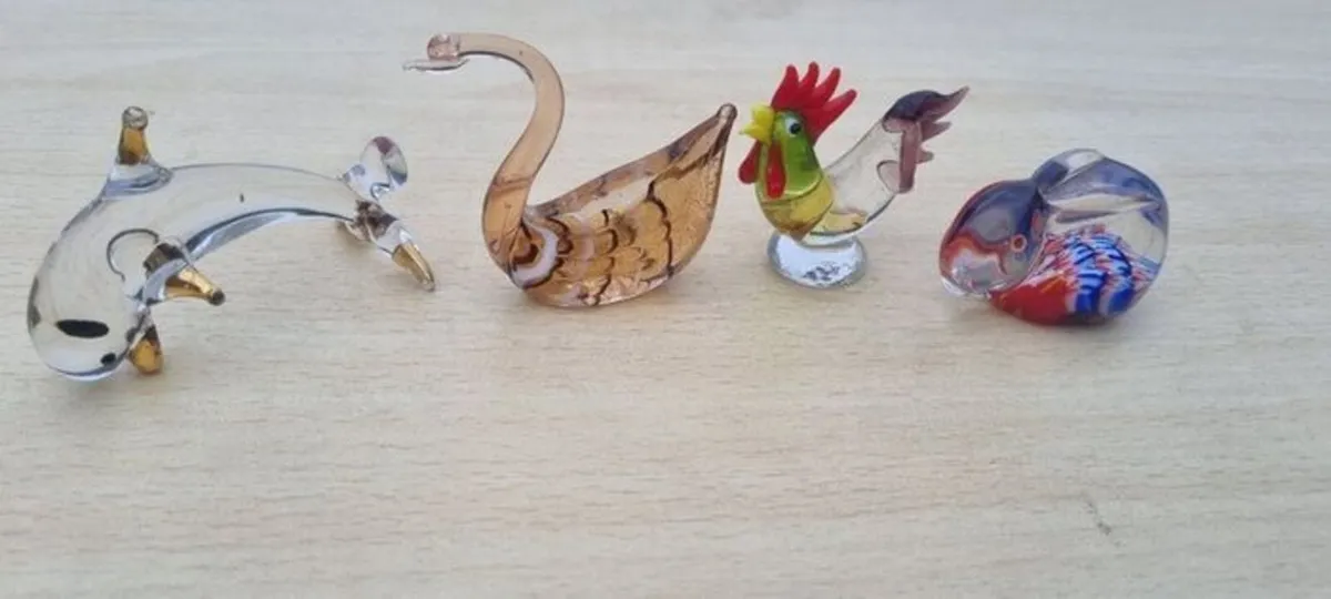 Murano glass small figurines - Image 1