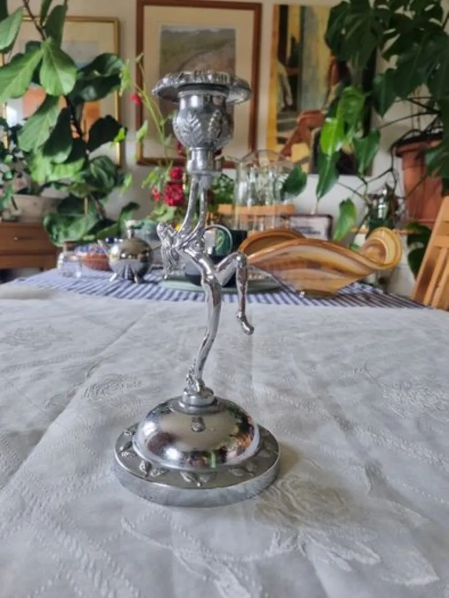 Art deco style candlestick - Image 1