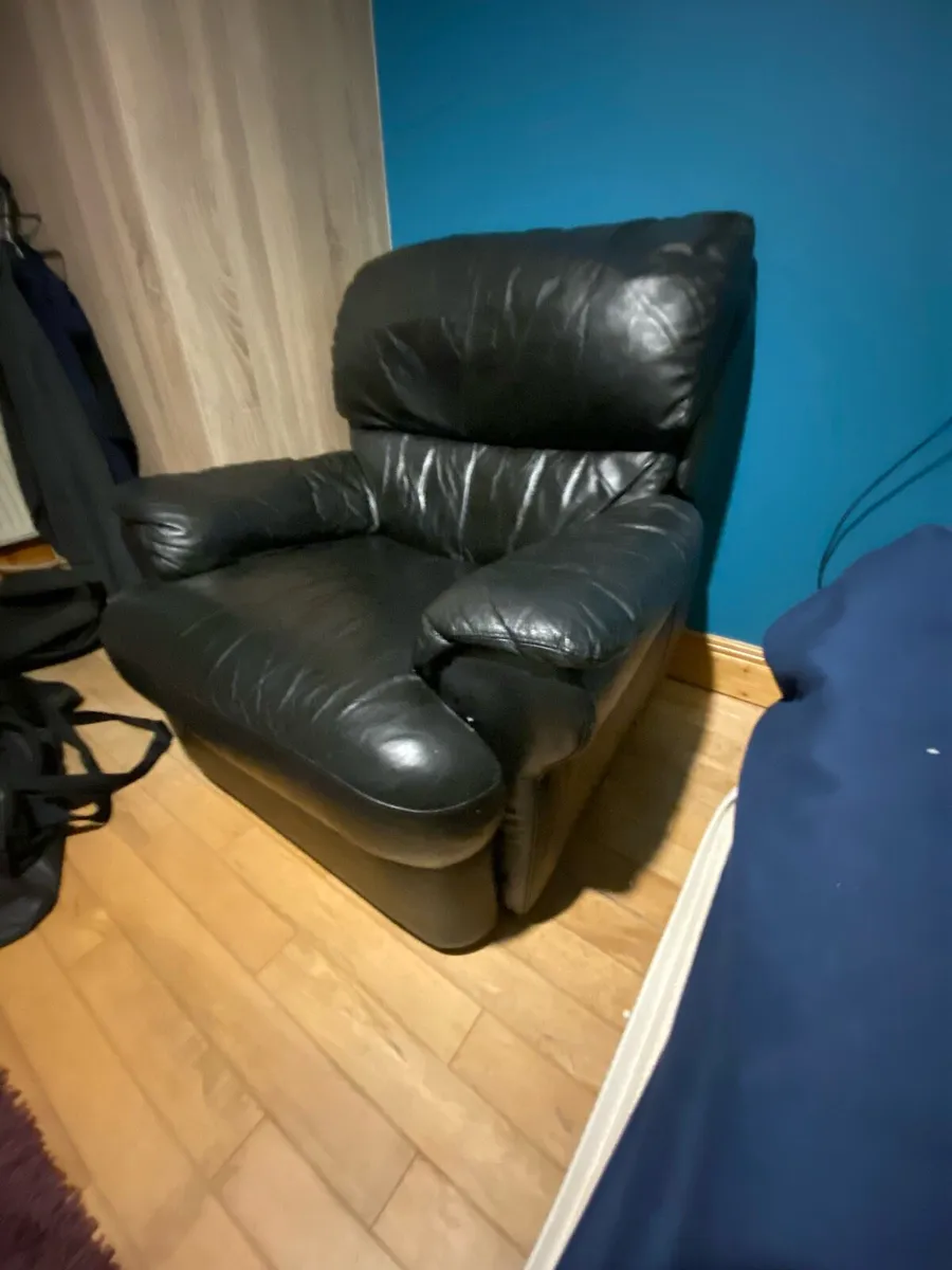 Leather Recliner Armchair - Image 1