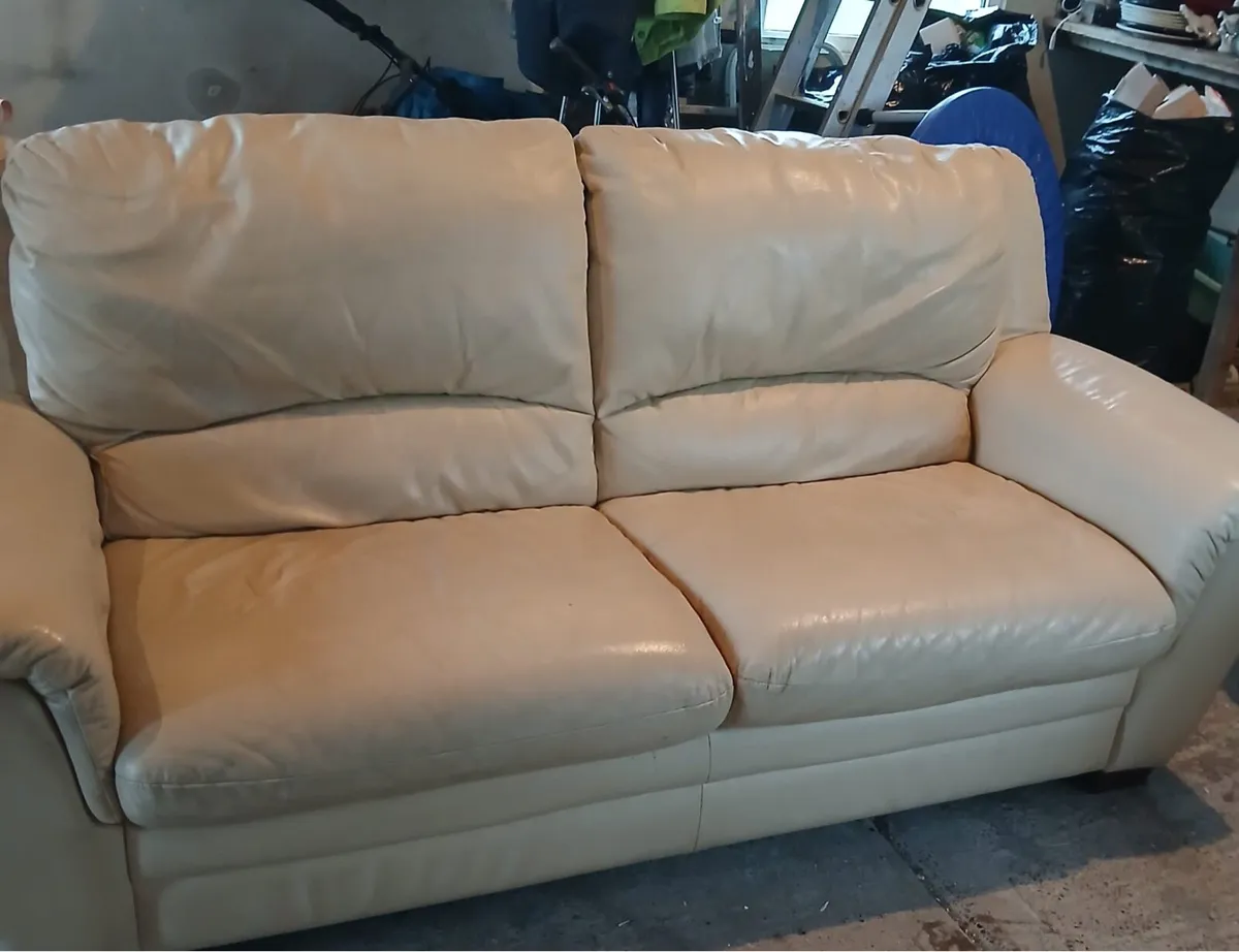 3 Piece Beige Couch - Image 1