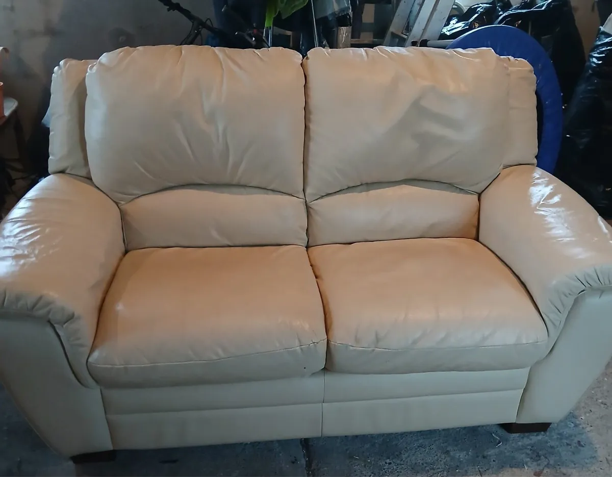3 Piece Beige Couch - Image 2