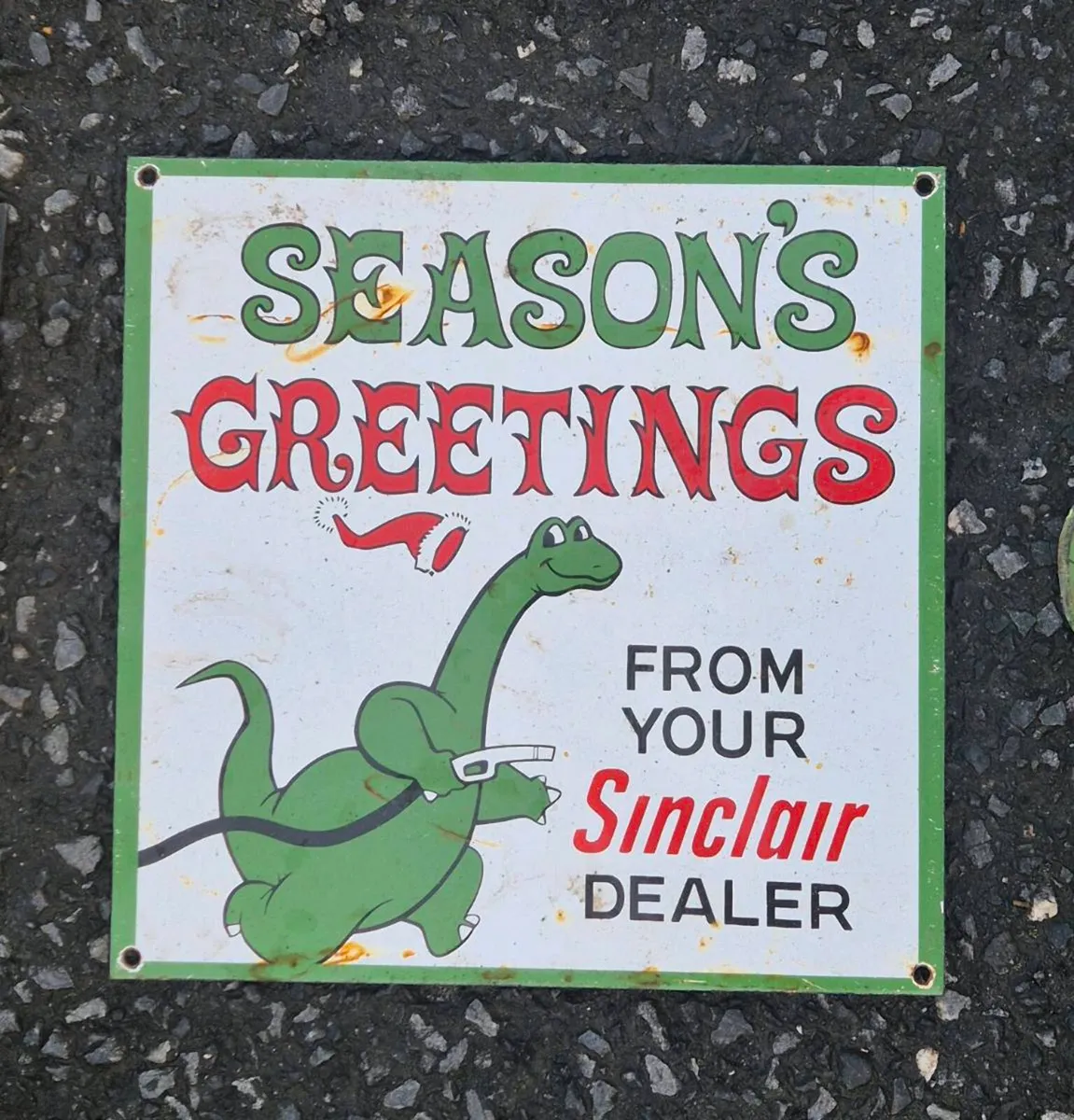 Enamel  sign