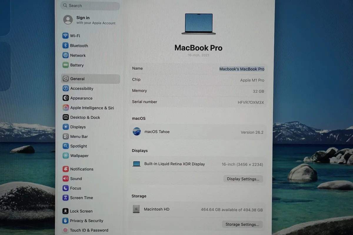 MacBook Pro 16" 2021 | M1 Pro | 32GB | 91% Battery - Image 3