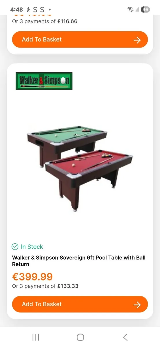 Pool/snooker table - - Image 2