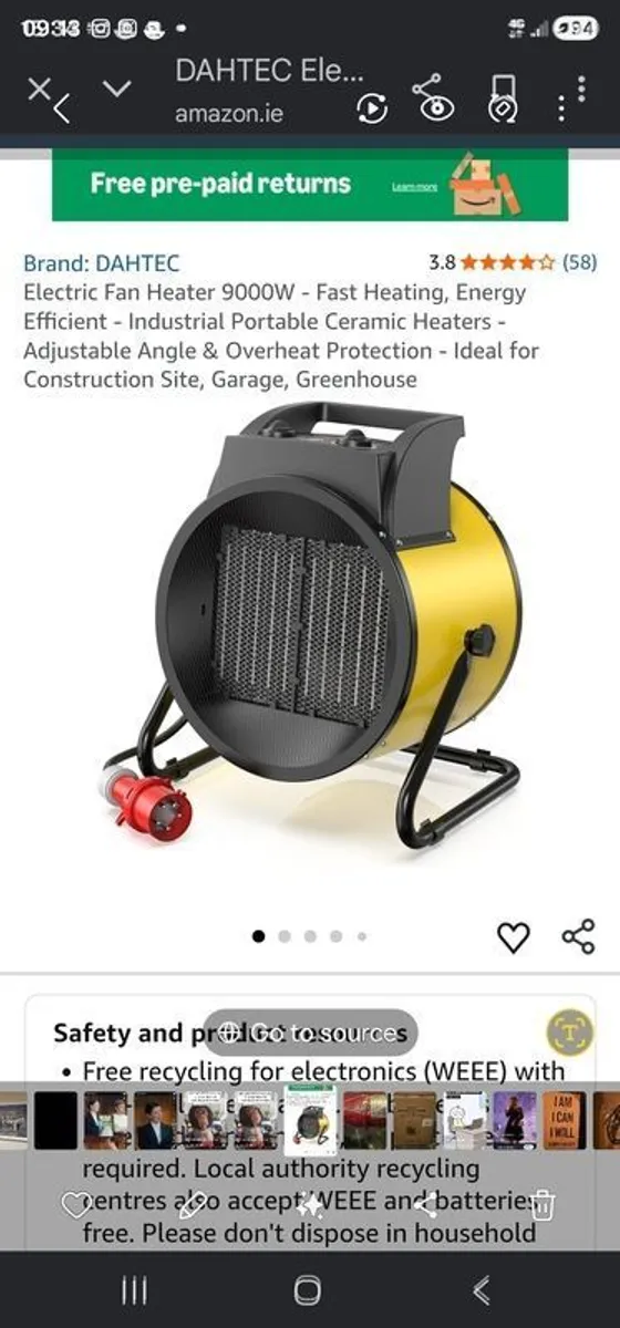 3 Phase Industrial Fan Heater - Image 3