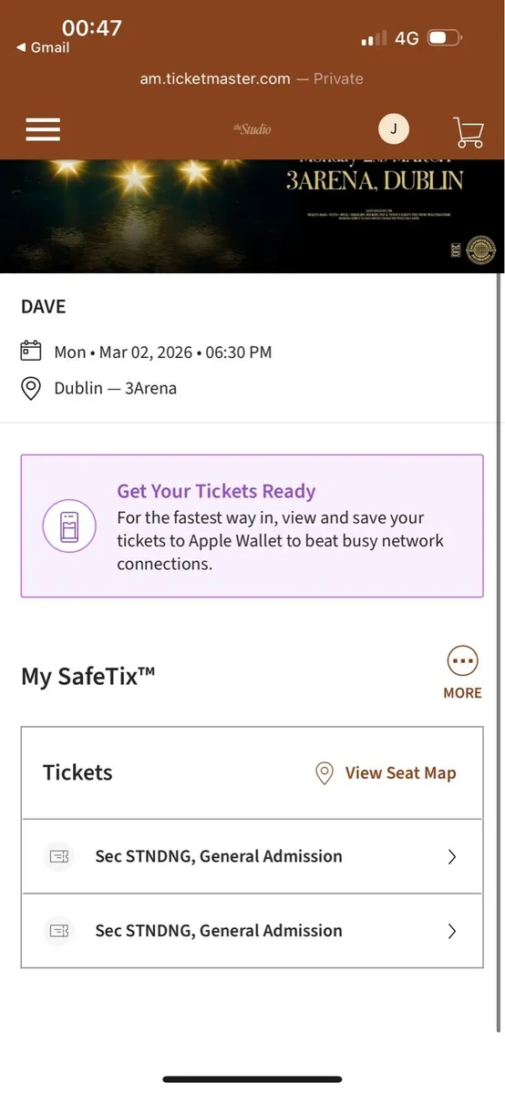 Dave tickets - 2 March 2026 - Image 2