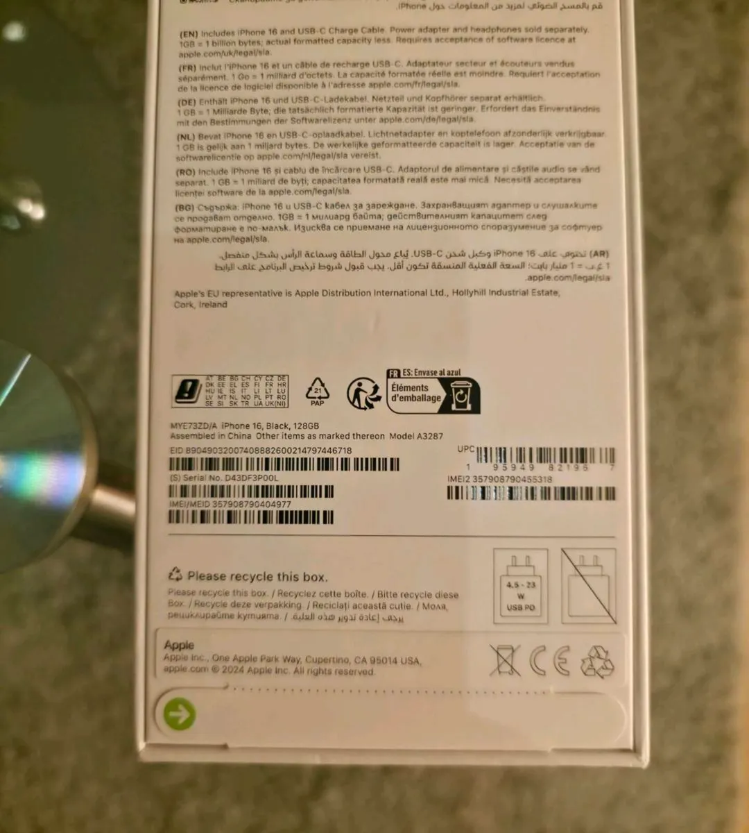 Apple Iphone 16 128GB IRISH - Image 2