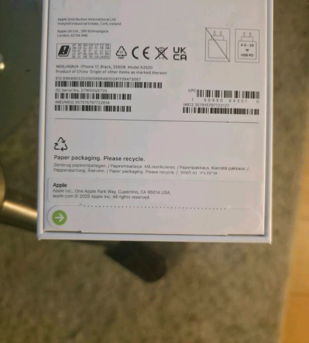 Apple Iphone 17 256GB IRISH - Image 2