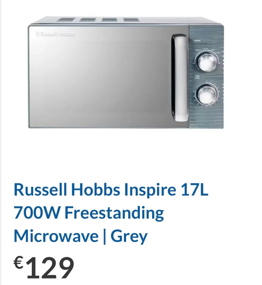 RUSSELL HOBS MICROWAVE - Image 1