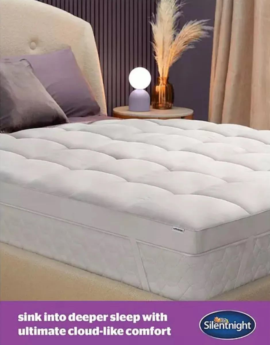BRAND NEW SILENT-SUPERKING NIGHT MATTRESS TOPPER - Image 1