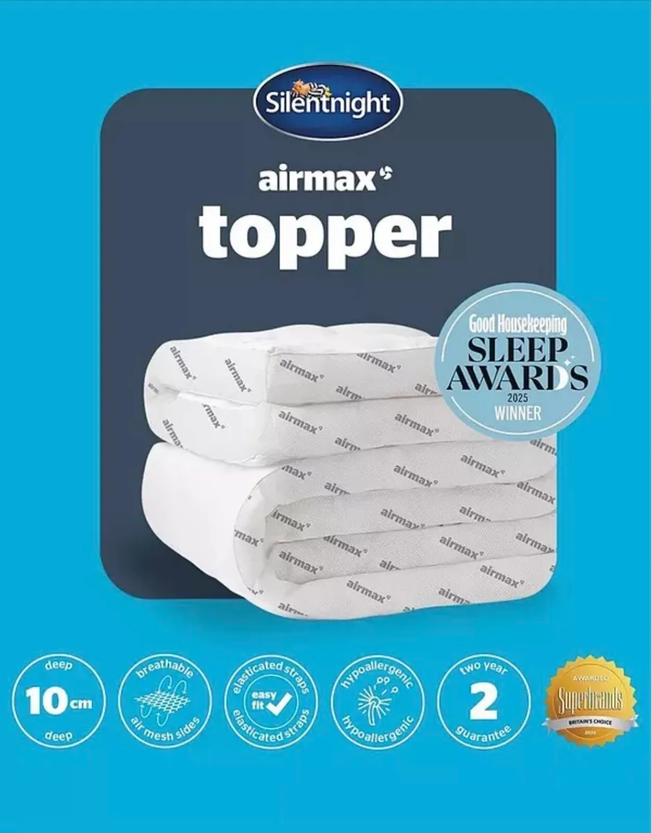 BRAND NEW SILENT-SUPERKING NIGHT MATTRESS TOPPER - Image 3