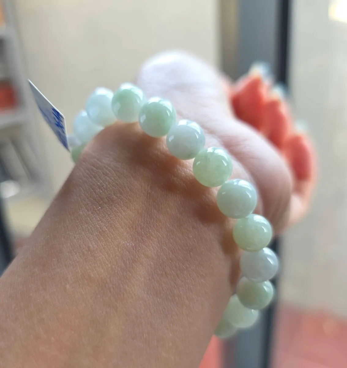 Certified Grade A Burma jadeite bracelet - Image 2