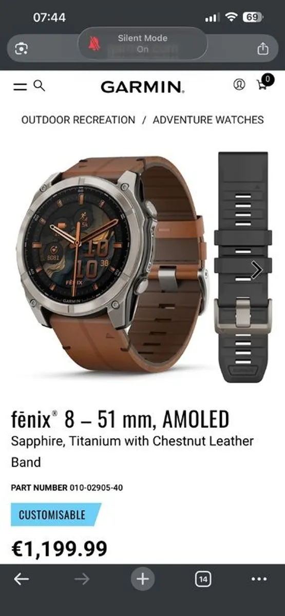 Garmin Fenix 8 / 51mm / Sapphire and Titanium - Image 1