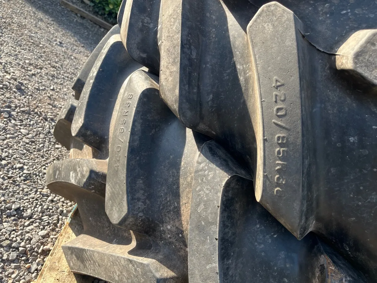 AS NEW BRIDGESTONE TRACTOR 420/85 38 380/85 24 - Image 2